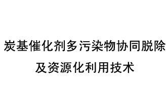 炭基催化劑多污染物協同脫除及資源化利用技術